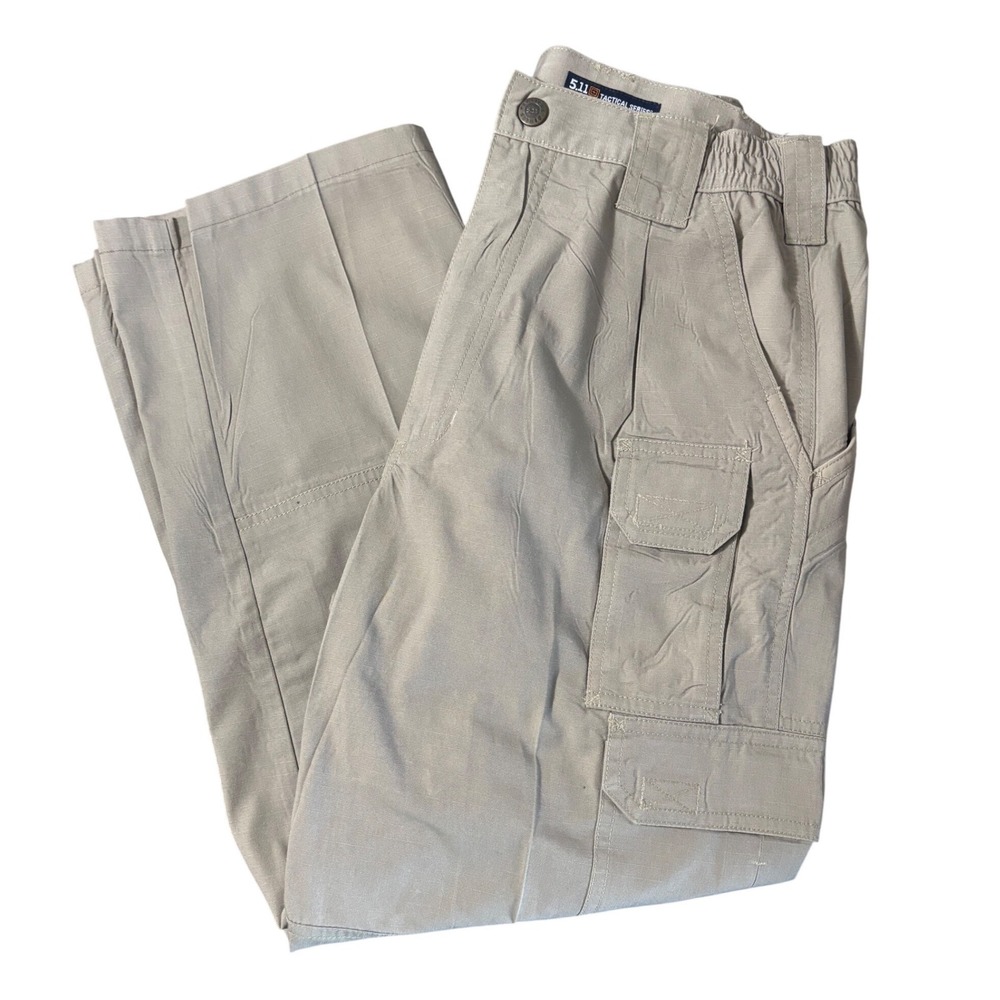 NWOT 5.11 Tactical Taclite Pro Olive Green‎ Khaki Ripstop Cargo Pants Size 30x30